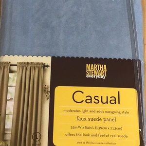 Martha Stewart Curtain Panels, Blue